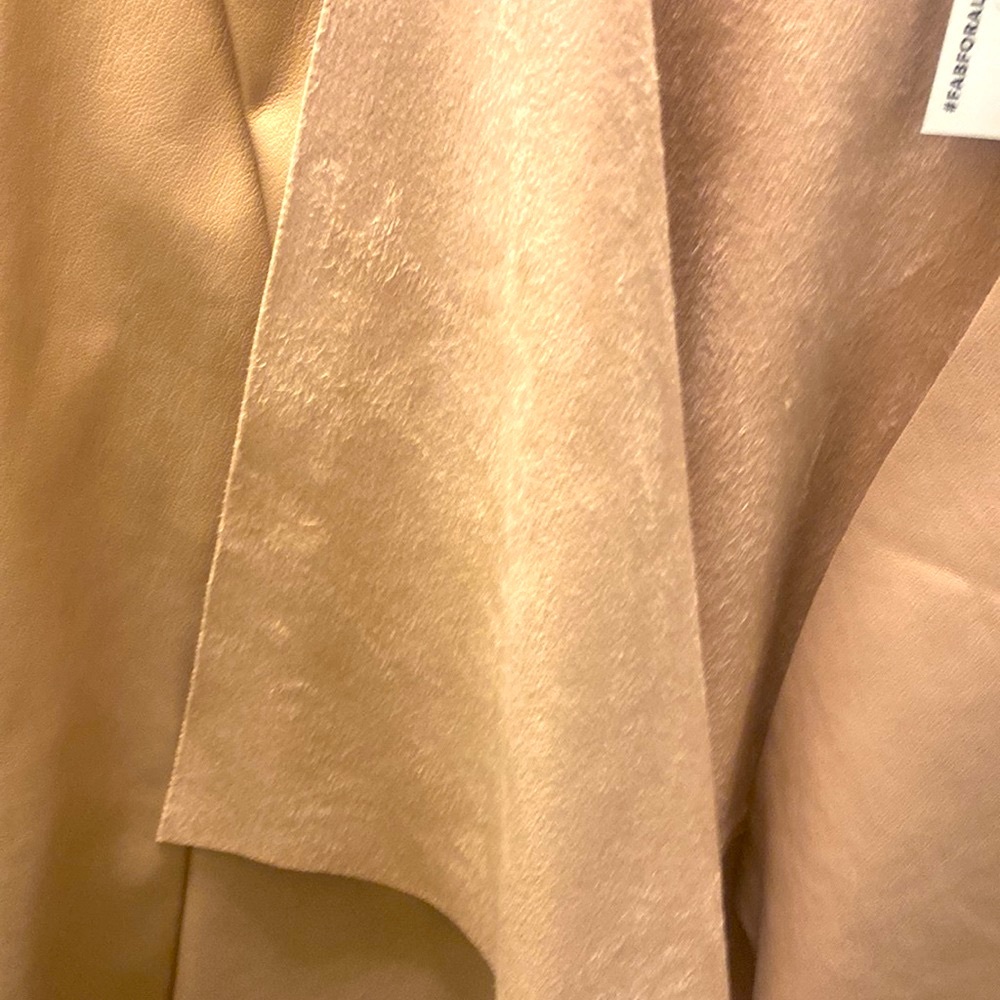 JustFab light Rose Gold Suede Feel Blazer/Jacket. New with tags! Size L - Picture 10 of 11